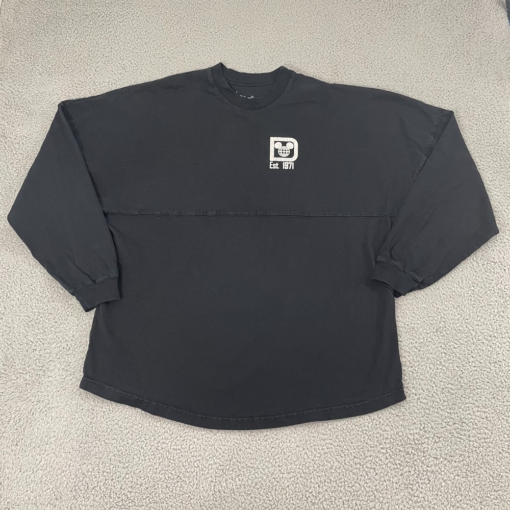 Disney Parks Spirit Jersey XL Black Walt Disney World Long Sleeve